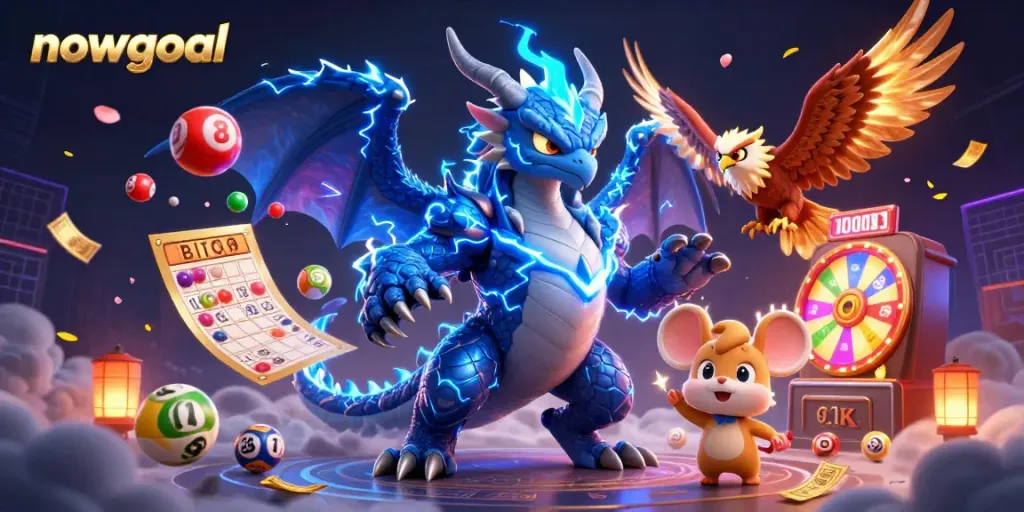Experience the thrill of nowgoal with epic character illustrations and dynamic gambling elements.