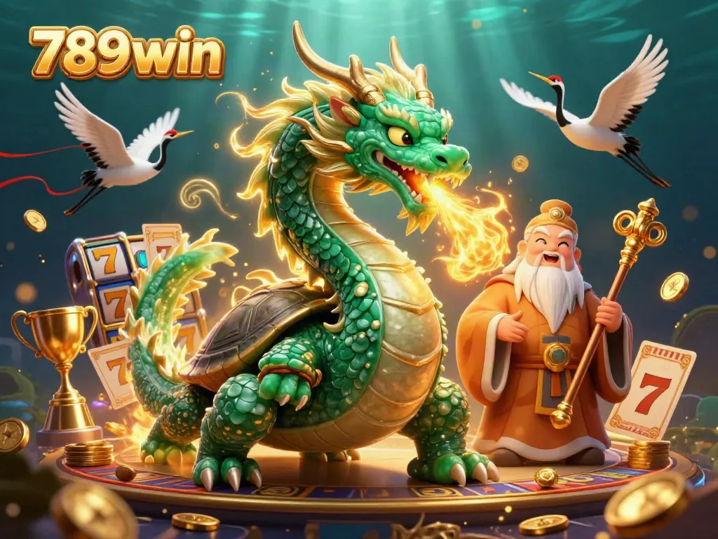 Experience thrilling gameplay and excitement with 789win illustrated in a vibrant casino scene.