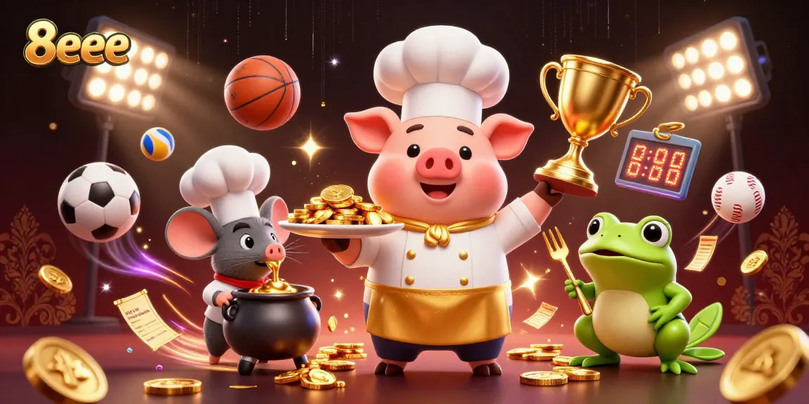 Win big with 8eee's exciting casino games and vibrant animated elements.