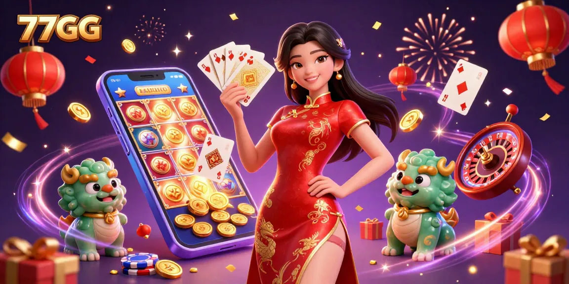 Experience thrilling gameplay at 77GG with a vibrant casino atmosphere and unique gaming elements.