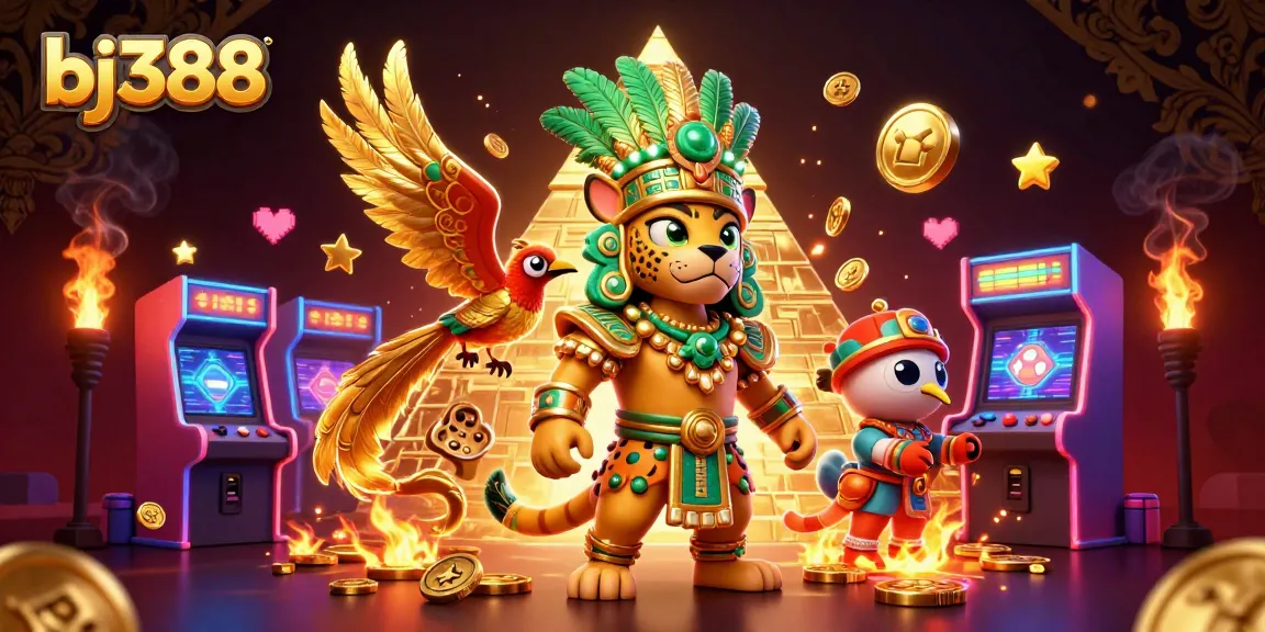 BJ388 offers thrilling gaming experiences with vibrant casino elements and unique Mayan aesthetics.