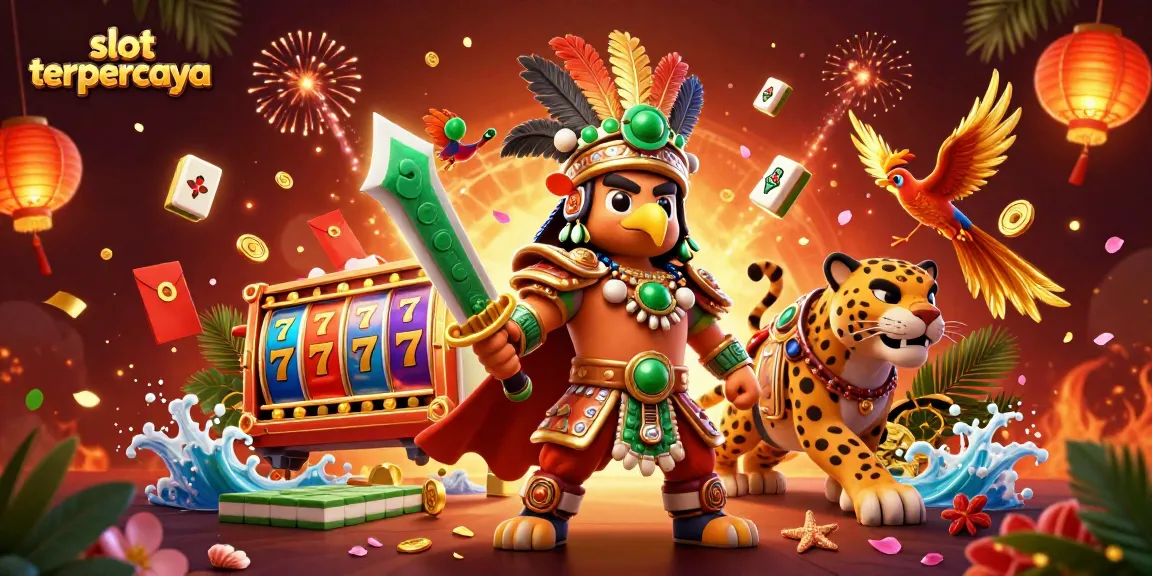 Win big at slot terpercaya with engaging visuals and rich game elements in a vibrant casino scene