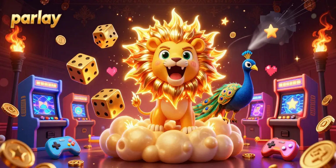 Experience parlay betting excitement with animated characters and colorful game elements, showcasing a vibrant casino scene.