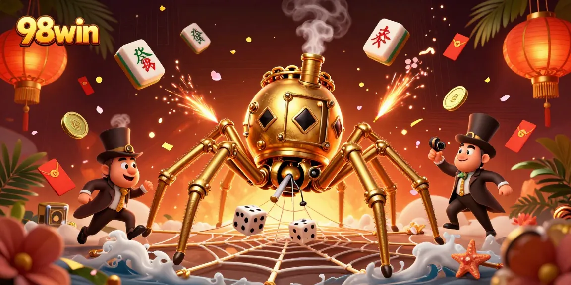 Engage with 98win’s exciting casino games and explore vibrant visuals with this dynamic illustration.