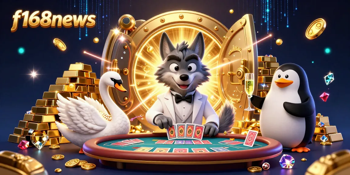 Experience f168news with vibrant casino characters at a baccarat table, showcasing wealth and elegance.