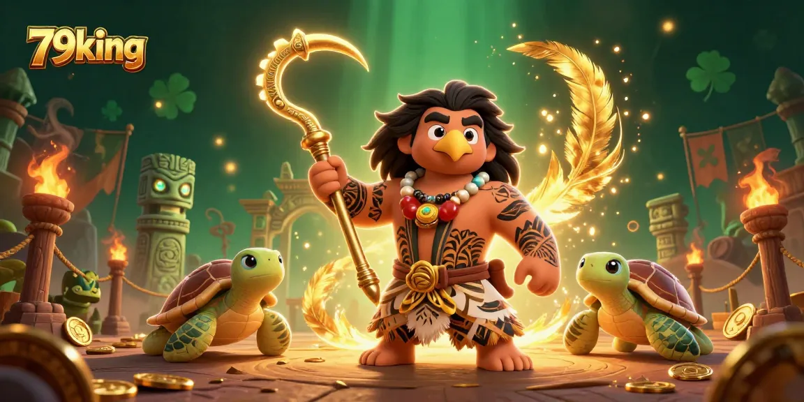 Engage with 79king's thrilling action featuring vibrant characters, gold coins, and an immersive gambling atmosphere.