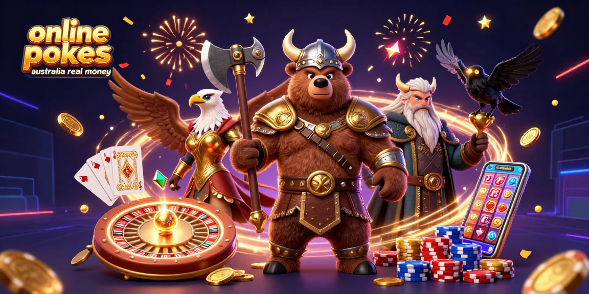 Experience immersive gaming with online pokies Australia real money featuring vibrant characters and details.
