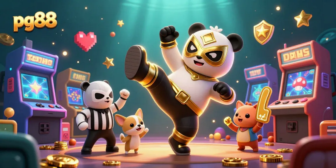 Win big at pg88 with dynamic casino action featuring a panda and a chihuahua referee!